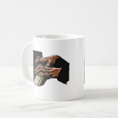 Pianist Hands Playing Piano – Kaffeetasse (Vorderseite Links)