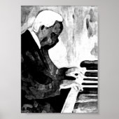 Pianist Jazz Oder Indian Ink Artwork Impresiones Poster (Vorne)