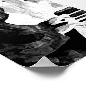 Pianist Jazz Oder Indian Ink Artwork Impresiones Poster (Ecke)