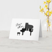Pianist Karte (Gelbe Blume)
