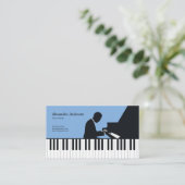 Pianist & Klavierlehrer Visitenkarte (Stehend Vorderseite)