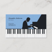Pianist & Klavierlehrer Visitenkarte (Vorderseite)