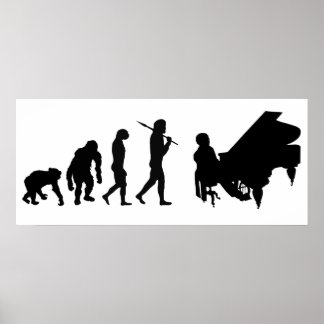 Pianist Klavierorchester Komponist Mozart Poster