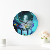 Pianist Meringue Wall Clock Große Wanduhr (Zuhause)