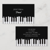 Pianist mit Pianist und Pianist Visitenkarte (Vorne/Hinten)