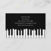 Pianist mit Pianist und Pianist Visitenkarte (Rückseite)