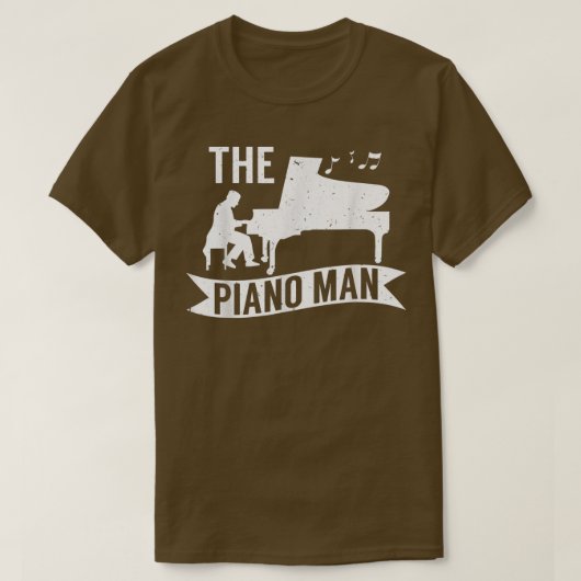 Pianist Music Lover The Piano Man 4520 T-Shirt (Design vorne)