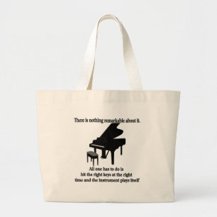 Pianist-Musiker-T - Shirts und Geschenke Jumbo Stoffbeutel