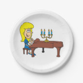 Pianist Pappteller (Vorderseite)
