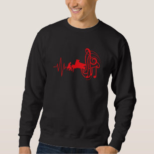Pianist Pianist Musical in Heartbeat Sweatshirt