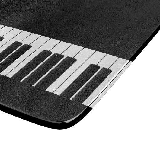 Pianist Piano Keyboard Black and White Keys Schneidebrett (Ecke)