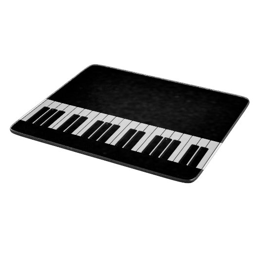 Pianist Piano Keyboard Black and White Keys Schneidebrett (Ecke)