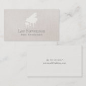 Pianist Piano Music Teacher Grand Piano Visitenkarte (Vorne/Hinten)