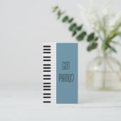 Pianist Piano Player Teacher Music Studio Musiker Visitenkarte (Stehend Vorderseite)