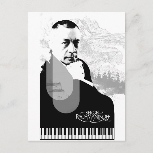 Pianist Postkarte (Vorderseite)