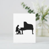 Pianist Postkarte (Stehend Vorderseite)
