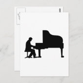 Pianist Postkarte (Vorne/Hinten)
