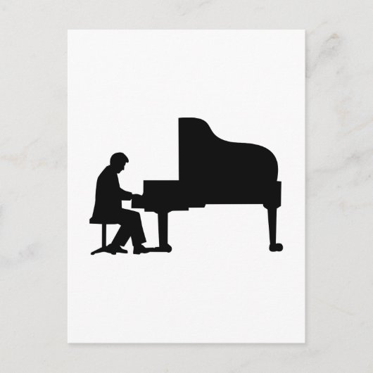 Pianist Postkarte (Vorderseite)
