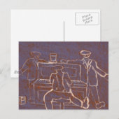 Pianist Postkarte (Vorne/Hinten)