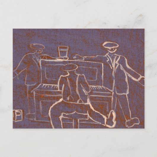Pianist Postkarte (Vorderseite)