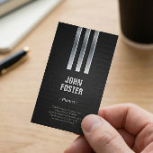 Pianist - Stahlmetallbild Visitenkarte