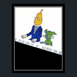 Pianist und Hund Art Deco Vintage Poster<br><div class="desc">Pianist und Dog Art Deco Vintage Poster Pianist ,  Hund ,  Pianist und Hund spielen Klavier ,  Musikfestival ,  Deko ,  Retro-Bilder ,  Vintage Werbekampagne ,  Jugendstil ,  Retro ,  Vintag ,  Vintage Illustrationen ,  Vintagestore ,  Vintage Grafik</div>