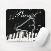 Pianist und Tastatur Mousepad (Mit Mouse)