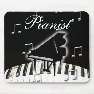 Pianist und Tastatur Mousepad