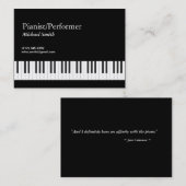 Pianist Visitenkarte (Vorne/Hinten)