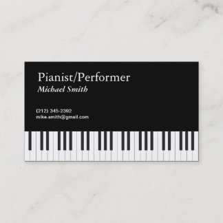 Pianist Visitenkarte