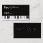 Pianist Visitenkarte (Vorne/Hinten)