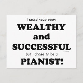 Pianist Wealthy & Successous Postkarte