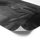 Pianista Mujer Original charcoil Atwork Impresione Poster (Ecke)