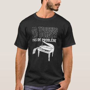 Pianiste Tastatur 88 Schlüssel 10 Finger Piano T-Shirt