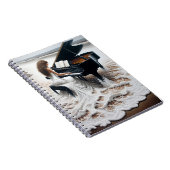 Pianistin im Frostsurfen Notizblock (Rechte Seite)