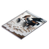 Pianistin im Frostsurfen Notizblock (Linke Seite)