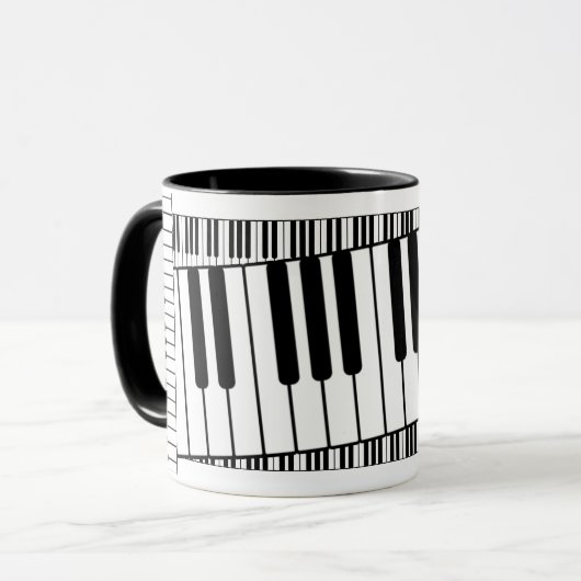 Pianistische Tasse (Vorderseite Links)