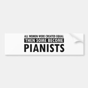 Pianistmusikentwürfe Autoaufkleber