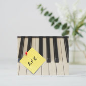 Piano A.F.K. (weg von der Tastatur) Postkarte (Stehend Vorderseite)