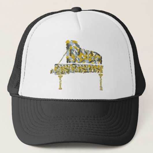 Piano abstrakt truckerkappe (Vorderseite)