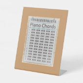Piano-Akkorde Sockelschild (Vorderseite)