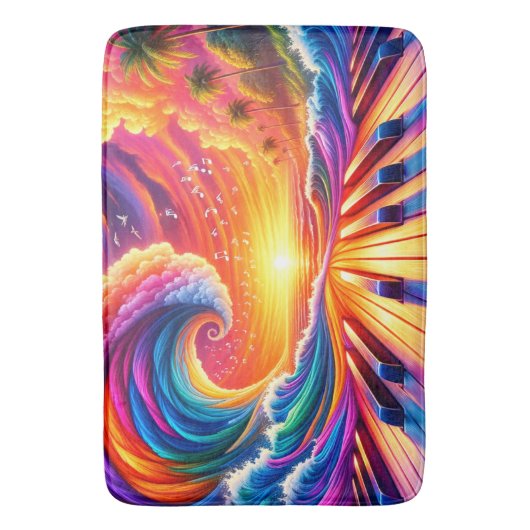 Piano Art Badematte (Vorderseite Vertikal)