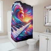 Piano Art Duschvorhang (Beispiel)