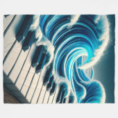 Piano Art Fleecedecke (Vorderseite (Horizontal))