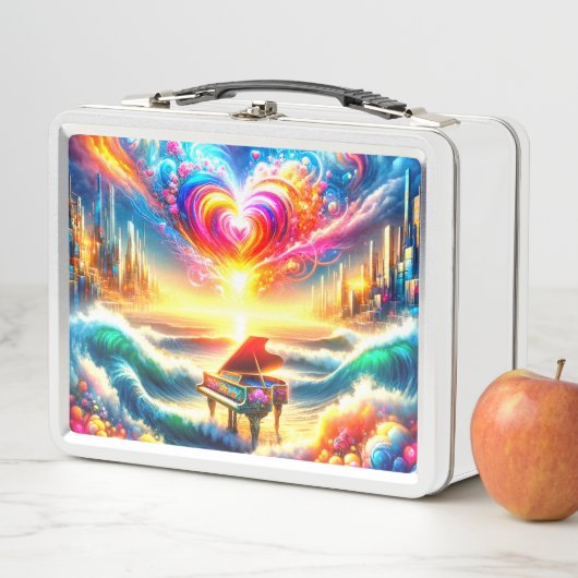 Piano Art Metall Brotdose (Beispiel)