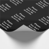 Piano Attitude! Geschenkpapier (Ecke)