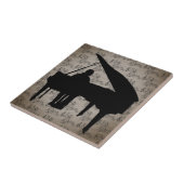 PIANO AUF MUSIKNOTEN KERAMIK TITEL FLIESE (Seite)