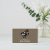 Piano auf Tobacco Imitate Flannel Visitenkarte (Stehend Vorderseite)