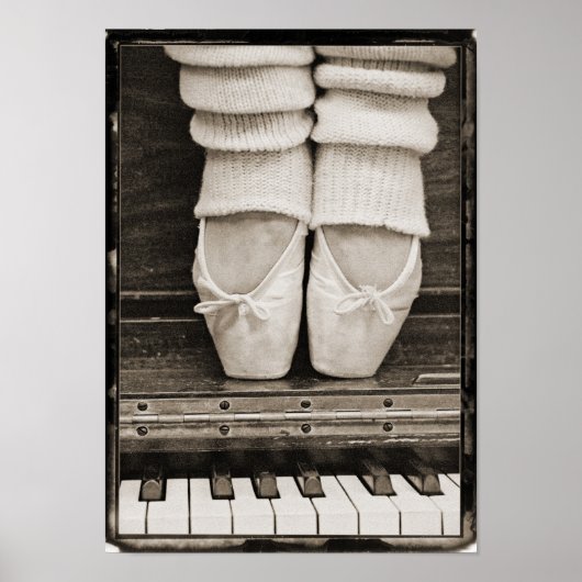 Piano Ballet Duet klein Poster (Vorne)