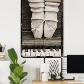 Piano Ballett Duell groß Poster (Heimbüro)
